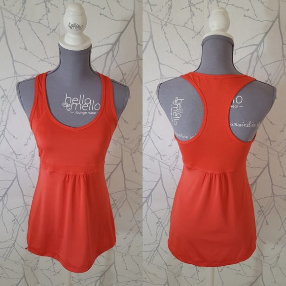 Lucy Orange Fit & Flare Style Tank Top - Picture 1 of 3